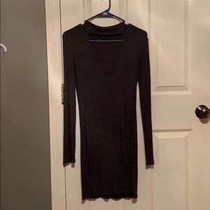 Grey long sleeve dress